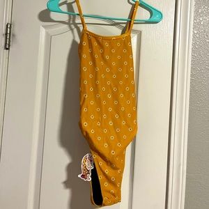 Jolyn Yellow with Daisies One Piece Swimsuit